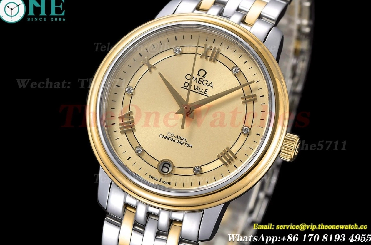 GDF Dial Ville Prestige MY8215 SS Gold Ladies 32.7mm YG De 0331